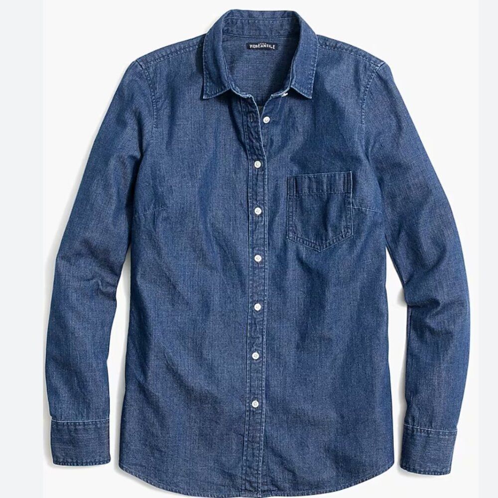 J Crew Factory Denim Shirt – Signature Fit - NWT - SIZE M
